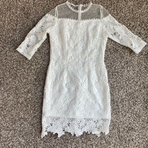 White embroidered dress